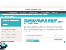 Tablet Screenshot of mont-de-marsan.auto-selection.com