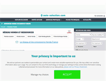 Tablet Screenshot of honda.auto-selection.com