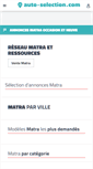 Mobile Screenshot of matra.auto-selection.com
