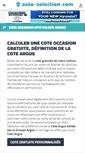 Mobile Screenshot of cote.auto-selection.com