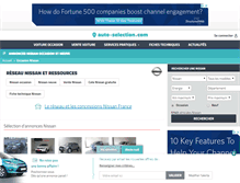Tablet Screenshot of nissan.auto-selection.com
